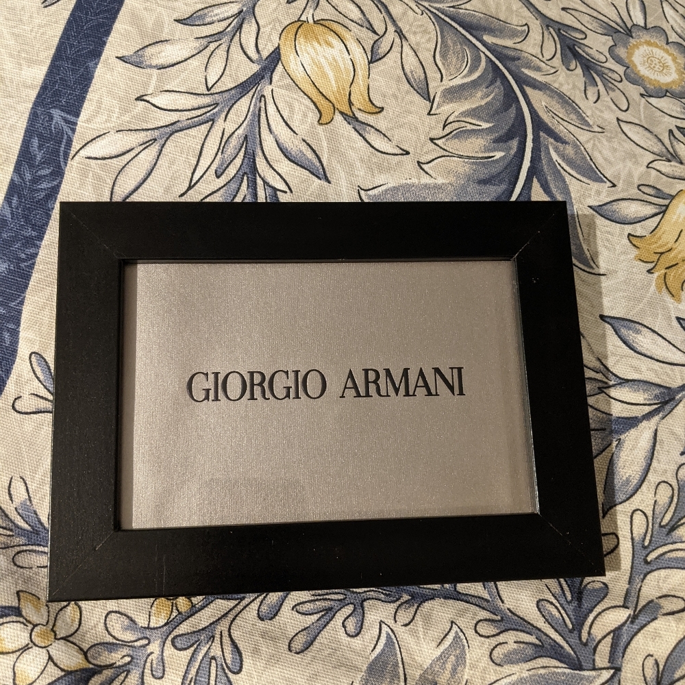4x6 Giorgio Armani Luxury Bag - Framed